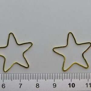 SAGOMINA SOTTILE A FORMA DI STELLA IN OTTONE