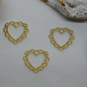 CUORE TRAFORATO IN OTTONE