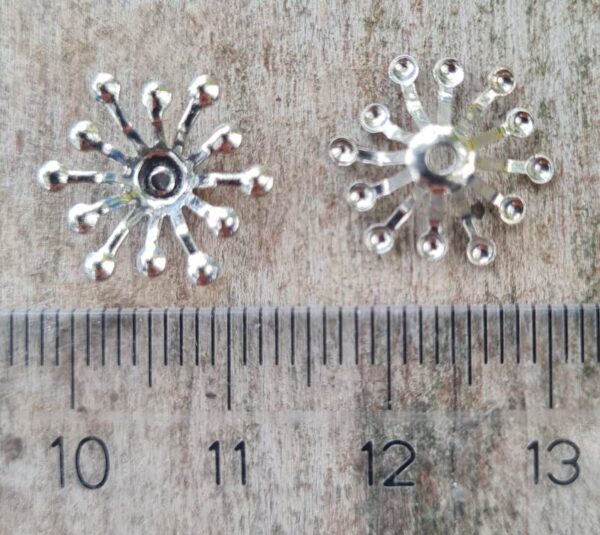 Coppetta in ottone galvanizzato per perlina da 8 mm