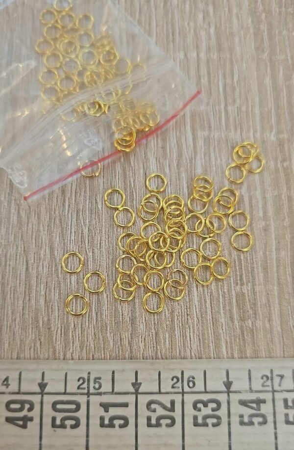 Anelline in Ottone 4 mm